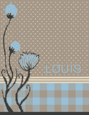 Growing Flower - hellblau