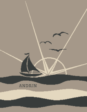 Segelboot - beige