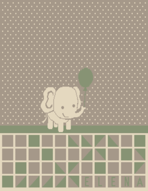 Elefant - grün