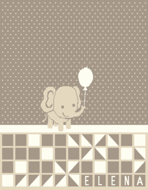 Elefant - weiss